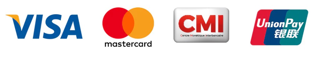 Visa, Mastercard, CMI, UnionPay